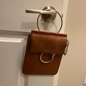 Elegant Brown Leather Handbag